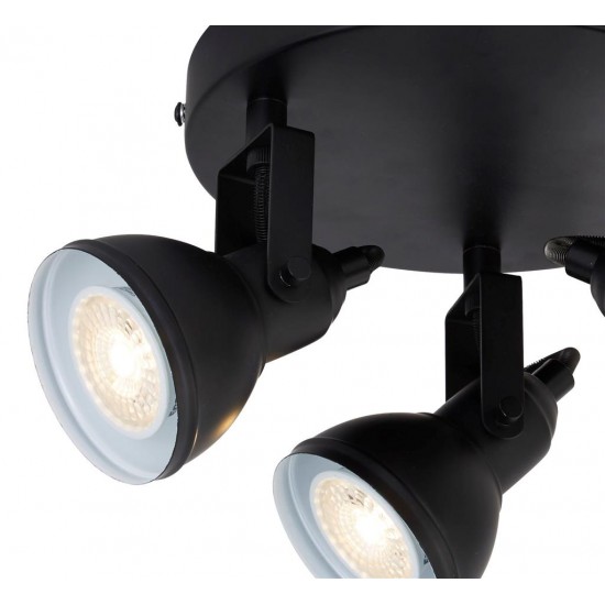 Searchlight GRIESTU GAISMEKLIS Focus 3xGU10x50W, 1543BK