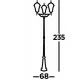 Searchlight AUSSENSTEHLEUCHTE, GARTENLAMPE Capri, 3x60WxE27, IP23, 1569-3 Searchlight AUSSENSTEHLEUCHTE, GARTENLAMPE Capri, 3x60WxE27, IP23, 1569-3