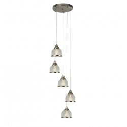 Searchlight Pendant Lamp Bistro 5xE27x60W, 1585-5SS