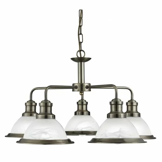Searchlight Pendant Lamp Bistro 5xE27x60W, 1595-5AB Searchlight Pendant Lamp Bistro 5xE27x60W, 1595-5AB