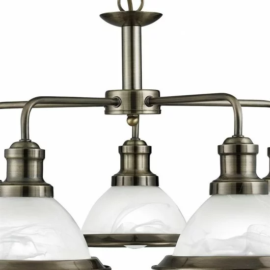 Searchlight Pendant Lamp Bistro 5xE27x60W, 1595-5AB Searchlight Pendant Lamp Bistro 5xE27x60W, 1595-5AB