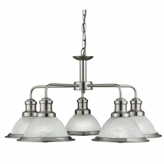 Searchlight piekaramā lampa Bistro 5xE27x60W, 1595-5SS Searchlight piekaramā lampa Bistro 5xE27x60W, 1595-5SS
