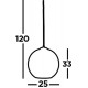 Searchlight Pendelleuchte Balls 1xE27x60W, 1621AM