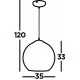 Searchlight Pendant Lamp Balls 1xE27x60W, 1635SM Searchlight Pendant Lamp Balls 1xE27x60W, 1635SM