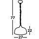 Searchlight Pendelleuchte Bistro 1xE27x60W, 1682AB