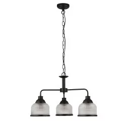 Searchlight Pendant Lamp Highworth 3xE27x60W, 1683-3BK