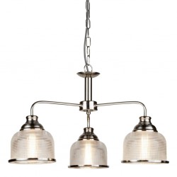 Searchlight Pendant Lamp Bistro 3xE27x60W, 3593-3SS