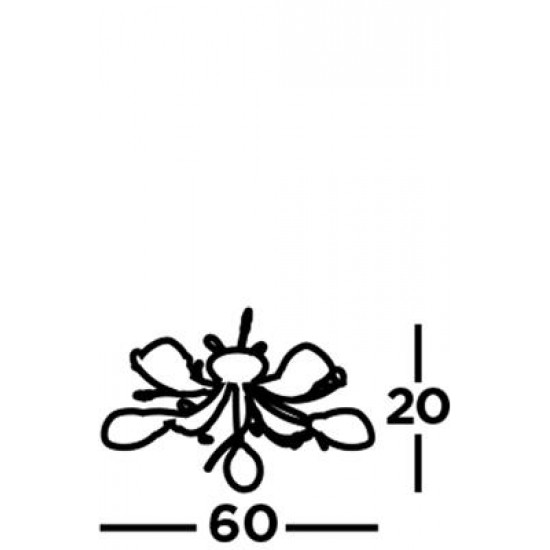 Searchlight ПОТОЛОЧНЫЙ СВЕТИЛЬНИК Gardenia 5xE14x60W, 1765-5CC