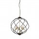 Searchlight pendant lamp Flow, 5x60WxE14, 1805-5BK