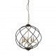 Searchlight pendant lamp Flow, 5x60WxE14, 1805-5BK