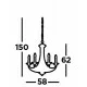 Searchlight подвесной светильник Belfry 5xE14x60W, 1845-5BZ Searchlight подвесной светильник Belfry 5xE14x60W, 1845-5BZ