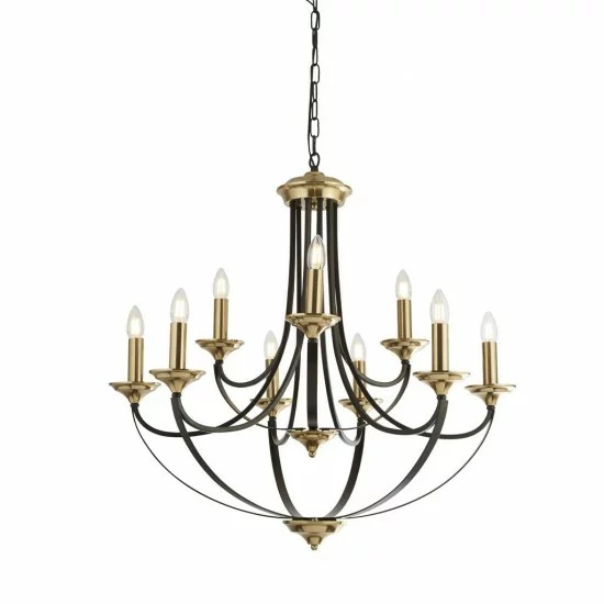 Searchlight Pendant Lamp Belfry 9xE14x60W, 1849-9BZ Searchlight Pendant Lamp Belfry 9xE14x60W, 1849-9BZ