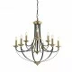Searchlight Pendant Lamp Belfry 9xE14x60W, 1849-9BZ Searchlight Pendant Lamp Belfry 9xE14x60W, 1849-9BZ