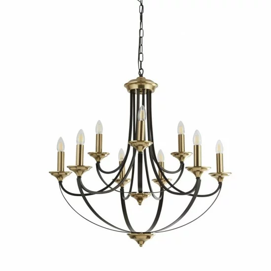 Searchlight Pendant Lamp Belfry 9xE14x60W, 1849-9BZ Searchlight Pendant Lamp Belfry 9xE14x60W, 1849-9BZ