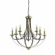 Searchlight Pendant Lamp Belfry 9xE14x60W, 1849-9BZ Searchlight Pendant Lamp Belfry 9xE14x60W, 1849-9BZ