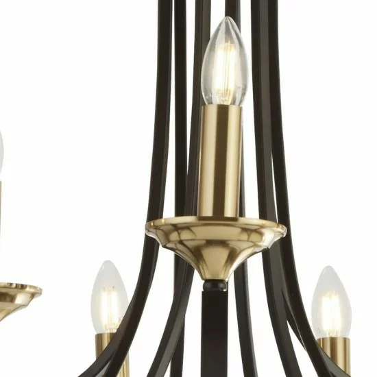 Searchlight Pendant Lamp Belfry 9xE14x60W, 1849-9BZ Searchlight Pendant Lamp Belfry 9xE14x60W, 1849-9BZ