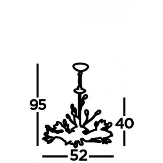 Searchlight Pendelleuchte Hibiscus 5xG9x33W, 1885-5CC