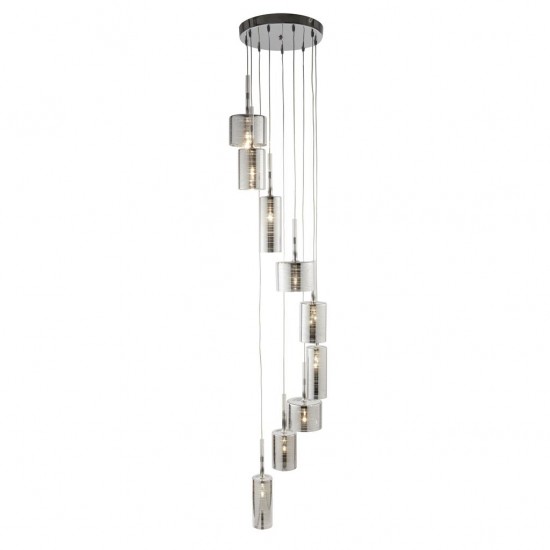 Searchlight Pendant Lamp Linen 9x1.55W, LED, 1939-9CC