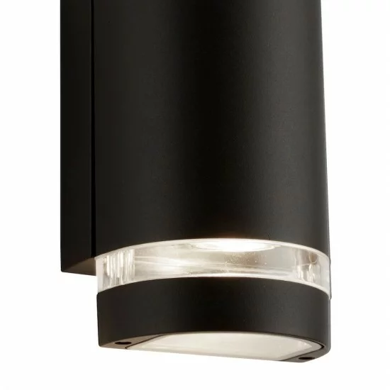 Searchlight outdoor wall light Sheffield, 2x50WxGU10, IP44, 2002-2BK-LED Searchlight outdoor wall light Sheffield, 2x50WxGU10, IP44, 2002-2BK-LED