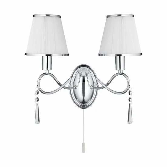Searchlight настенный светильник, бра Simplicity 2xE14x60W 2032-2CC Searchlight настенный светильник, бра Simplicity 2xE14x60W 2032-2CC