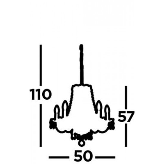 Searchlight Pendant Lamp Hale 5xE14x60W, 215-5