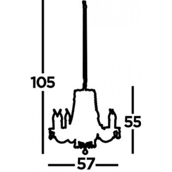 Searchlight Pendant Lamp Hale 8xE14x60W, 218-8