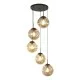 Searchlight piekaramā lampa Punch 5xE27x60W, 22123-5BK