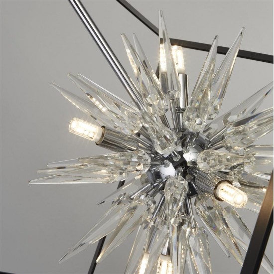 Searchlight Pendant Lamp Stellar 6xG9x33W, 22606-1BK