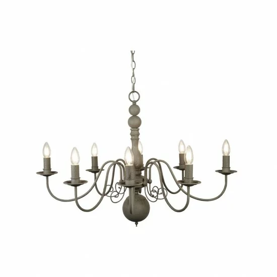 Searchlight Pendant Lamp Greythorne 8xE14x60W, 2268-8GY Searchlight Pendant Lamp Greythorne 8xE14x60W, 2268-8GY