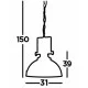 Searchlight piekaramā lampa Louisiana 1xE27x60W, 2297CC Searchlight piekaramā lampa Louisiana 1xE27x60W, 2297CC