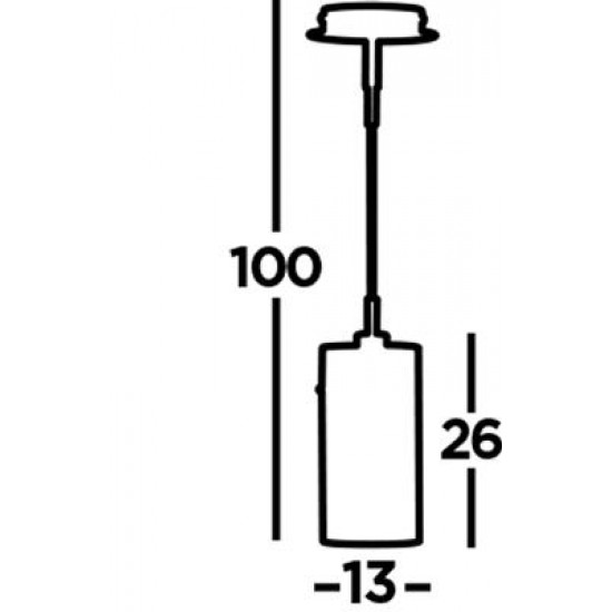 Searchlight pendant lamp Duo, 1x60WxE14, 2301