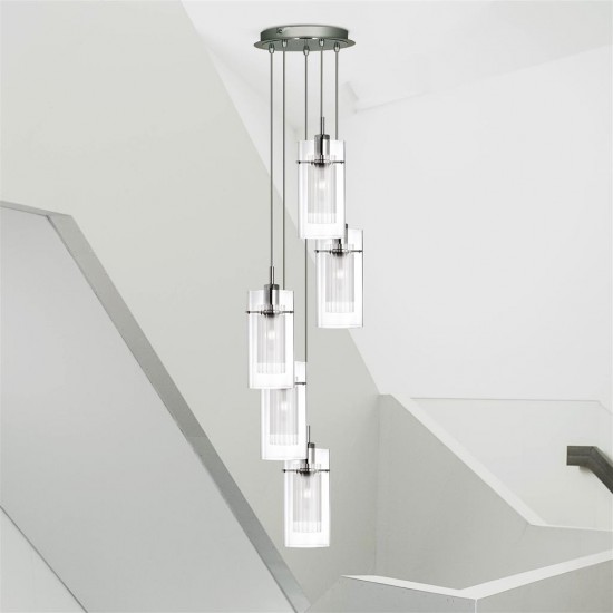 Searchlight pendant lamp Duo 5x60WxE14, 2305-5