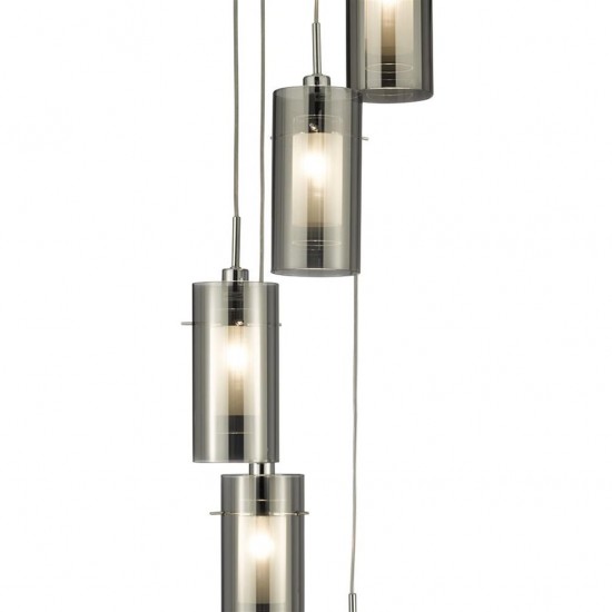 Searchlight pendant lamp Duo 5x60WxE14, 2305-5SM