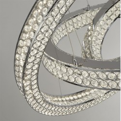 Searchlight Pendant Lamp Bands LED 90W, 3080lm, 23132-3CC