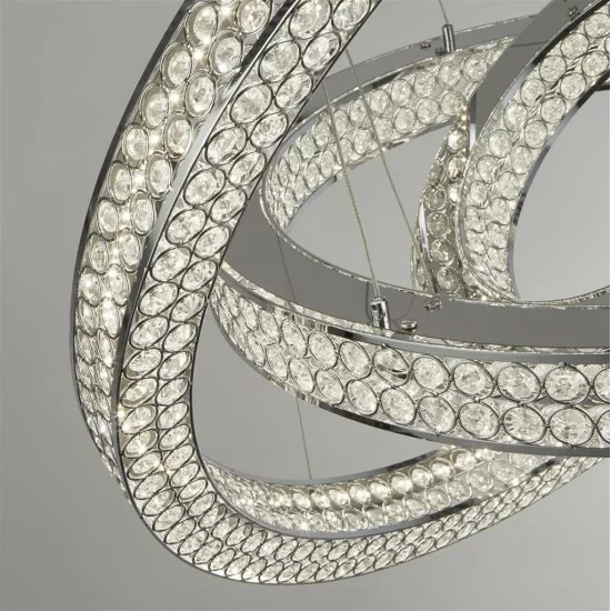Searchlight Pendelleuchte Bands LED 90W, 3080lm, 23132-3CC Searchlight Pendelleuchte Bands LED 90W, 3080lm, 23132-3CC