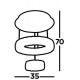 Searchlight потолочный светильник Clover LED 2x33W, 1493lm, 2328CC