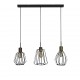 Searchlight Pendant Lamp Melbourne 3xE27x60W, 24053-3BK