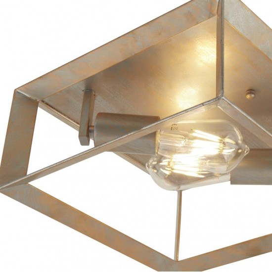 Searchlight Ceiling Lamp Heaton 2xE27x60W, 2412-2SI