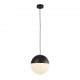 Searchlight pendant lamp Endor, 1x60WxE27, 24181BK