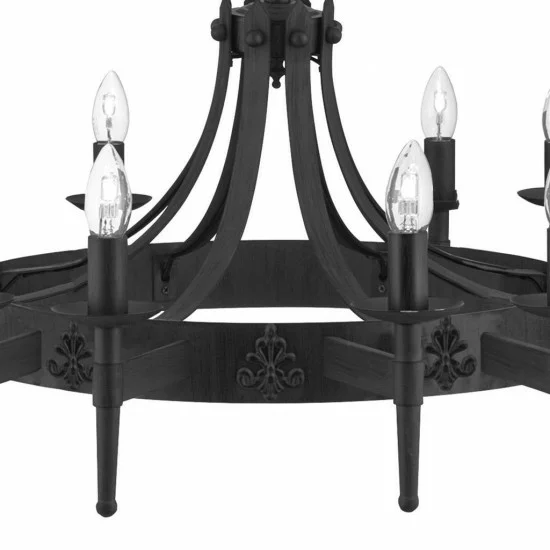 Searchlight piekaramā lampa Cartwheel 12xE14x60W, 24212-12BK Searchlight piekaramā lampa Cartwheel 12xE14x60W, 24212-12BK