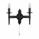 Searchlight sienas gaismeklis Cartwheel 2xE14x60W 2422-2BK Searchlight sienas gaismeklis Cartwheel 2xE14x60W 2422-2BK