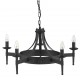 Searchlight Pendant Lamp Cartwheel 5xE14x60W, 2425-5BK