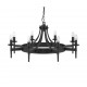 Searchlight Pendant Lamp Cartwheel 8xE14x60W, 2428-8BK