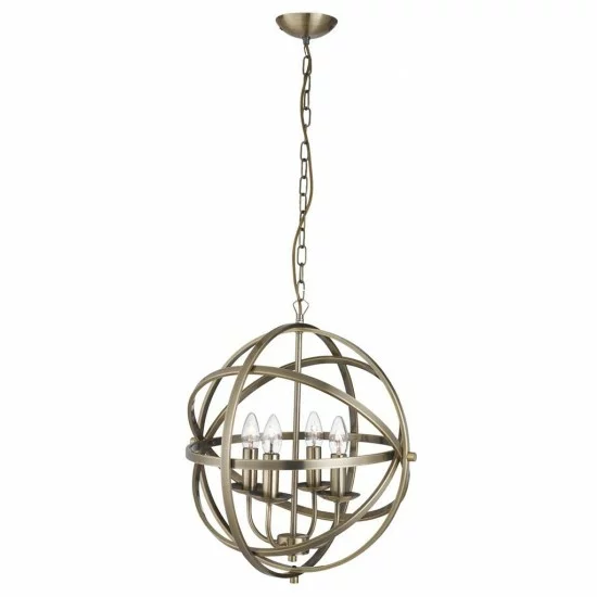 Searchlight Pendant Lamp Orbit 4xE14x60W, 2474-4AB Searchlight Pendant Lamp Orbit 4xE14x60W, 2474-4AB