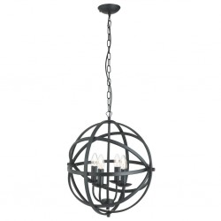 Searchlight Pendant Lamp Orbit 4xE14x60W, 2474-4BK