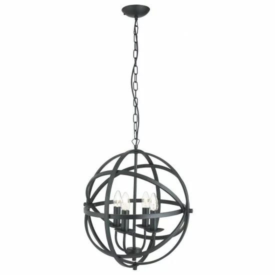 Searchlight Pendant Lamp Orbit 4xE14x60W, 2474-4BK Searchlight Pendant Lamp Orbit 4xE14x60W, 2474-4BK