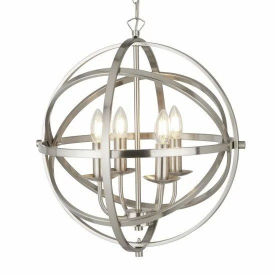 Searchlight Pendant Lamp Orbit 4xE14x60W, 2474-4SS Searchlight Pendant Lamp Orbit 4xE14x60W, 2474-4SS