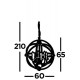 Searchlight подвесной светильник Orbit 6xE14x60W, 2476-6AB