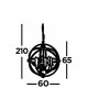 Searchlight Pendant Lamp Orbit 6xE14x60W, 2476-6AB