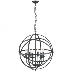 Searchlight Pendant Lamp Orbit 6xE14x60W, 2476-6BK